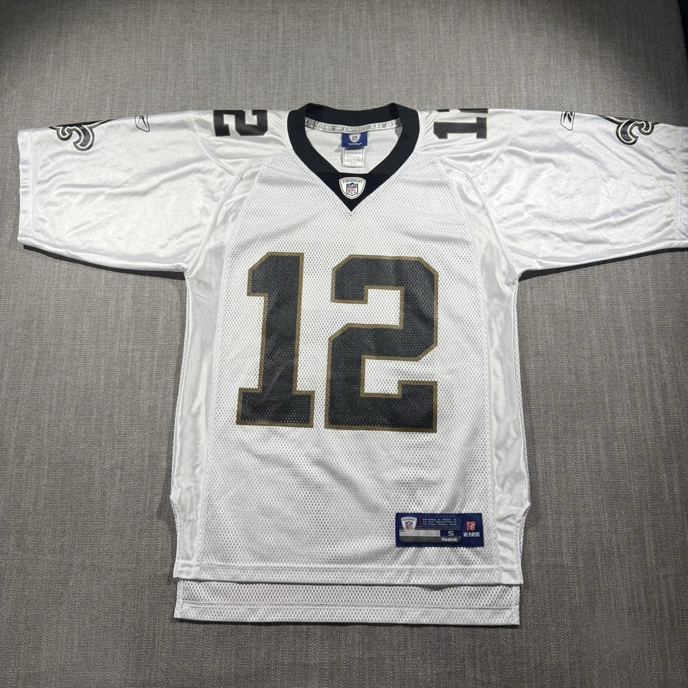 New Orleans Saints Jersey Mens Small White NFL Marques Colston 12 Reebok